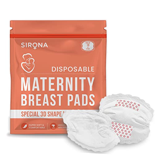 Sirona Disposable Maternity and Nursing Breast Pads - 12 Units (White) - Image 1