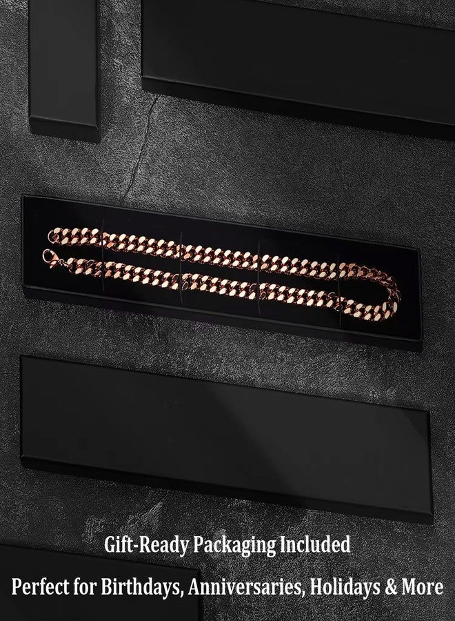 Heavenly Metals Copper Necklace for Men & Women - 99.9% Pure Copper Cuban Link Chain - 5mm, 7mm, 9mm, 12mm Width - 18" to 26" Length - Gift Box Included - USA Brand, 18 Inch, Copper, No Gemstone - Image 5