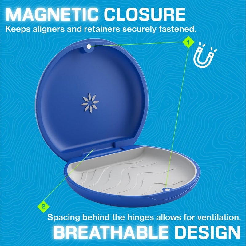 INVISALIGN Aligner and Retainer Case, Royal Blue - Image 4