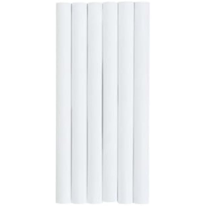 6PC RADIATOR PIPE COVER SLEEVES 20CM WHITE PLASTIC RADIATOR TUBE COVERS EASY TO INSTALL PIPE COVERS FOR RADIATORS DURABLE HARDWARE FITTINGS FOR NEAT & TIDY FINISH