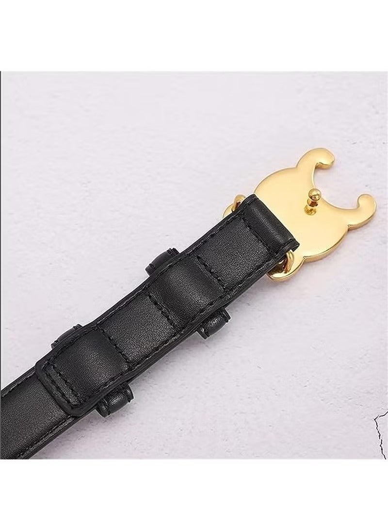 Women's Belt 0.9'' Width Retro Fashion Skinny Thin Waist Belt - Image 2
