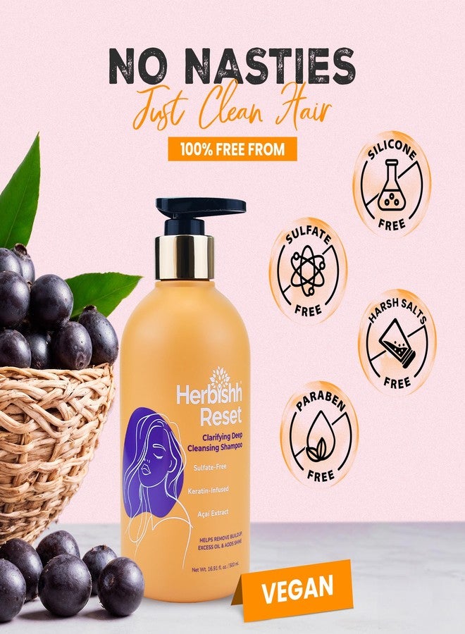 هيربيش شامبو هيربيش ريست المنقي لإزالة التراكمات، 16.91 أونصة سائلة، شامبو خالٍ من الكبريتات لتنظيف فروة الرأس بعمق، وإزالة السموم وتنقية الشعر الدهني بتركيبة آمنة على الشعر المصبوغ والمجعد، للنساء والرجال - Image 5