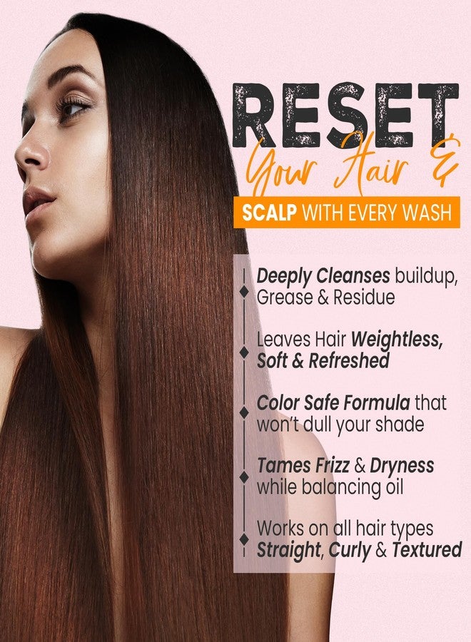 هيربيش شامبو هيربيش ريست المنقي لإزالة التراكمات، 16.91 أونصة سائلة، شامبو خالٍ من الكبريتات لتنظيف فروة الرأس بعمق، وإزالة السموم وتنقية الشعر الدهني بتركيبة آمنة على الشعر المصبوغ والمجعد، للنساء والرجال - Image 3