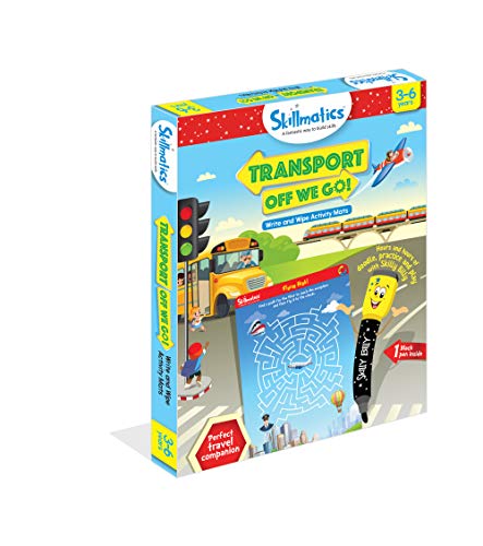 Skillmatics Educational Game - Transport Off We Go, Reusable Activity Mats with Dry Erase Marker, Gifts, Travel Toy, Ages 3 to 6 - Image 4