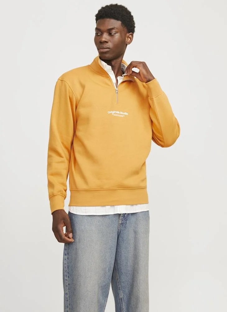 جاك اند جونز Quarter Zip Knitted Sweater