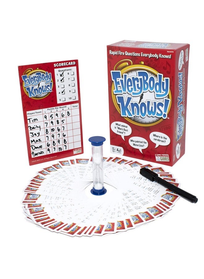 Endless Games Everybody Knows! - Trivia Card Game - 2018 Edition - Image 1