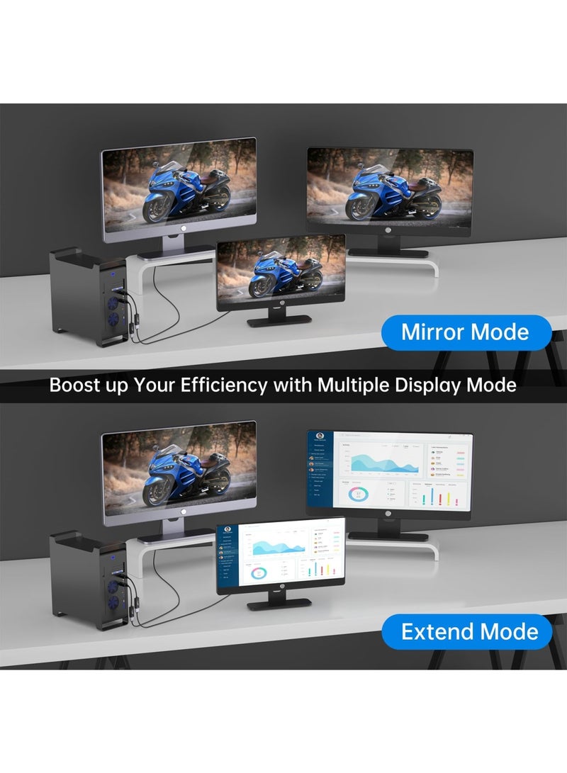 SYOSI DP to HDMI Adapter HDR 4K@60Hz, Gold-Plated Displayport 1.4 to HDMI Adapter(Male to Female), Support 4K@60Hz 2K@120Hz 1080P@144Hz, Compatible with PC Laptop, Eyefinity Multi-Display(Driver-Free) - Image 2