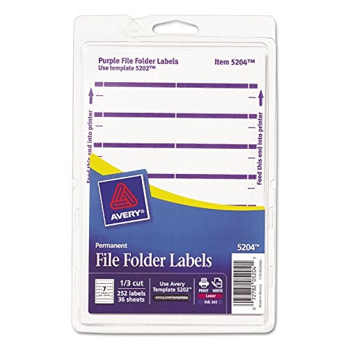 AVERY Print or Write File Folder Labels - AVE05204 - Image 1