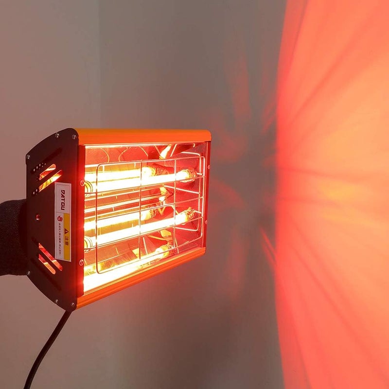 DATOUBOSS Portable Infrared Paint Curing Lamp 2000w Handheld Infrared Paint Baking Lamp Shortwave Infrared Heating Light Car Body Repair Tool - Image 2