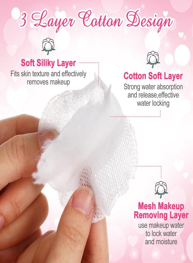 Maxcheck 720 Count Cotton Rounds Bulk Exfoliating Makeup Remover Pads for Face Cotton Facial Pads Makeup Remover Lint-Free - Image 5