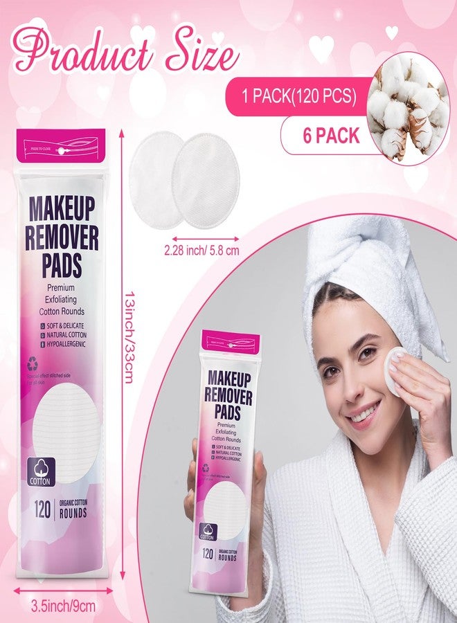 Maxcheck 720 Count Cotton Rounds Bulk Exfoliating Makeup Remover Pads for Face Cotton Facial Pads Makeup Remover Lint-Free - Image 2
