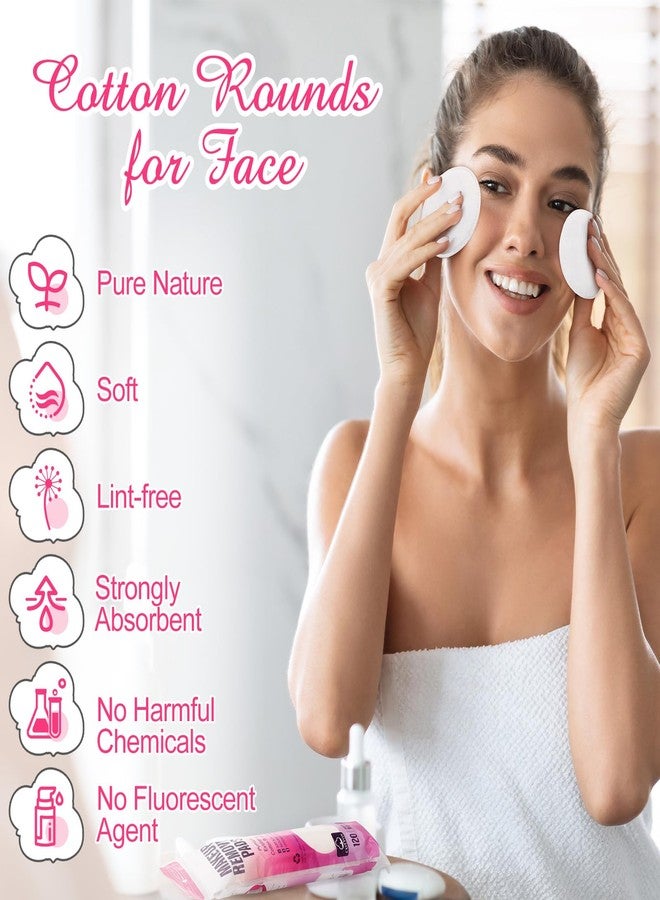 Maxcheck 720 Count Cotton Rounds Bulk Exfoliating Makeup Remover Pads for Face Cotton Facial Pads Makeup Remover Lint-Free - Image 4