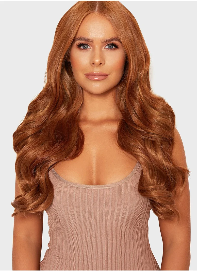 LullaBellz Natural Wavy 22 Inch 5 Piece Clip In Extensions - Mix Auburn