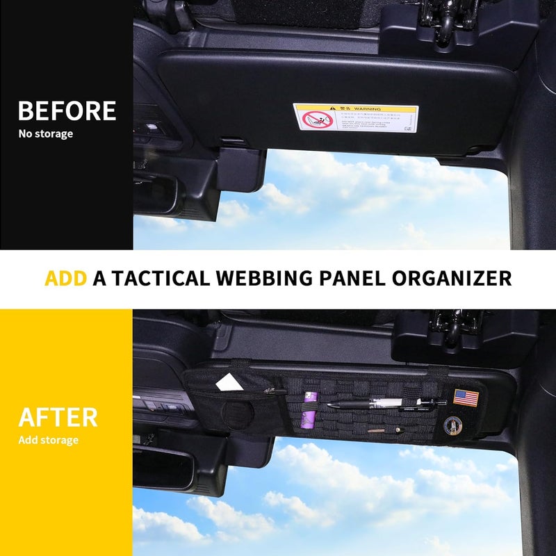 RERPRO Tactical Sun Visor Organizer for Ford Bronco - Image 3