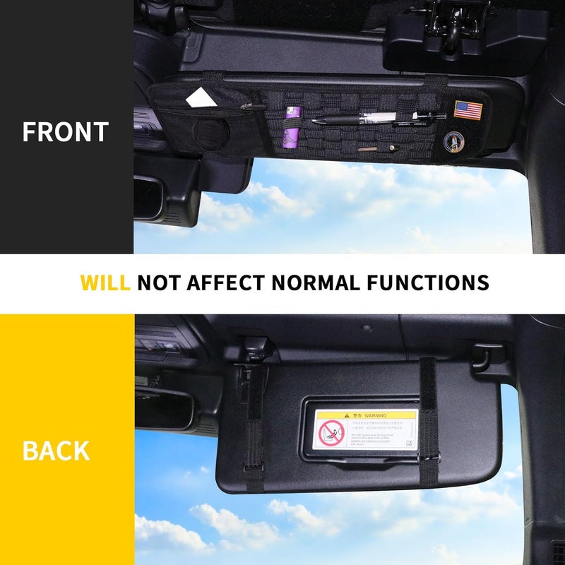 RERPRO Tactical Sun Visor Organizer for Ford Bronco - Image 4