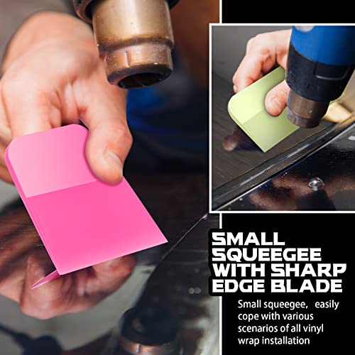 Cindeer 4 Pcs PPF Squeegee Soft Silicone Rubber Scraper, Anti Scratch TPU Coating Scraper for Car Vinyl Paint Protection Film Installation, Vinyl Wrap and Window Tint Windshield Glass Cleaning Kit, 4 Sizes - Image 4