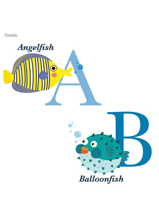 ديكو وال ملصقات جدارية للأطفال Ds8040 Az Ocean Alphabet Kids ملصقات جدارية قابلة للتقشير واللصق، ملصقات جدارية قابلة للإزالة للأطفال وغرفة النوم وغرفة المعيشة (صغير) D?Cor - Image 4
