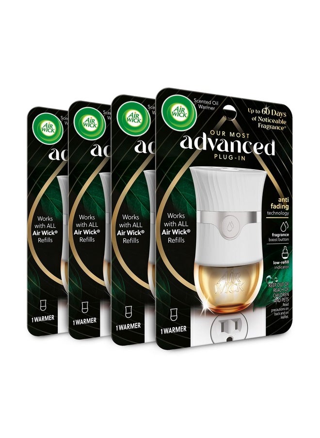 Air Wick Air Wick Advanced Plug In Scented Oil Warmer, Advanced Gadget, Home Air Freshener, White (Pack of 4, Gadget Only, Refills Sold Separately)  - Image 1