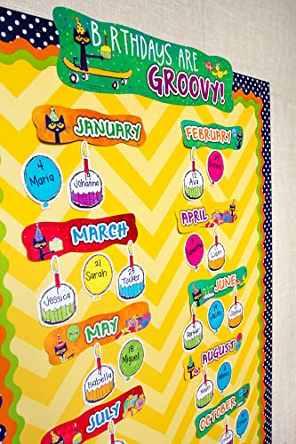 Edupress Pete the Cat Birthdays Are Groovy Mini Bulletin Board - Image 3