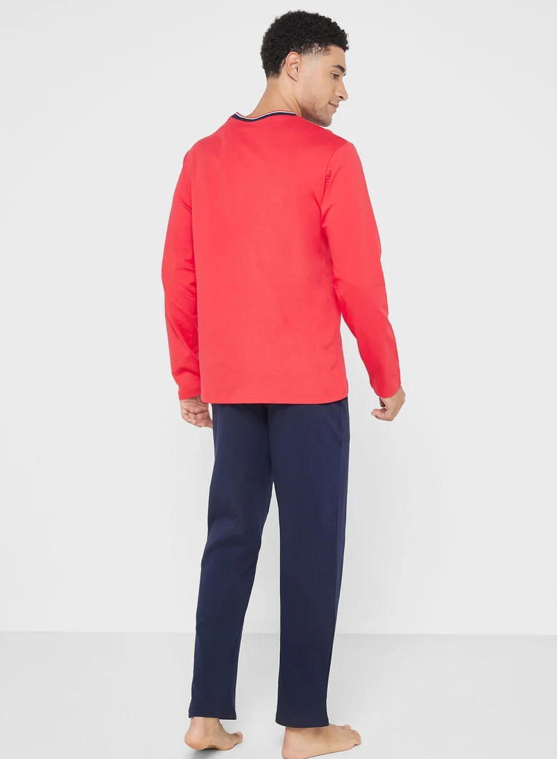 U.S. Polo Assn. Crew Neck T-Shirt Pyjama Set