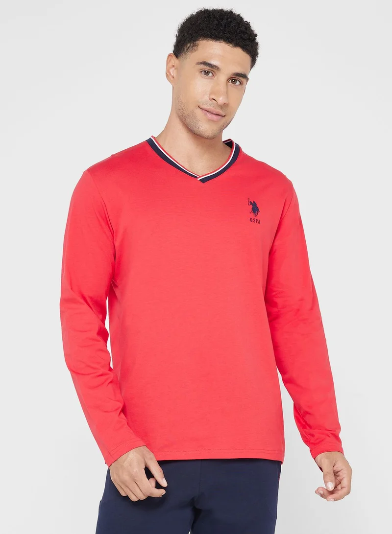 U.S. Polo Assn. Crew Neck T-Shirt Pyjama Set