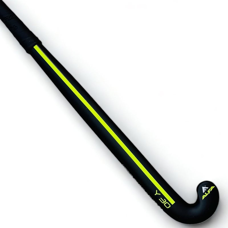 ALFA Y30 Composite Carbon, Glass Fiber, Kevlar Hockey Stick with Stick Bag (Black, 37 Inches) - Image 1