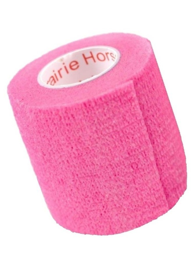 Prairie Horse Supply Vet Wrap Tape (Neon Pink) (2 Pack) (2 Inch x 15 feet) Self Adhesive Adherent Adhering Cohesive Flex Self Stick Bandage Grip Roll Dog Cat Pet Horse - Image 5
