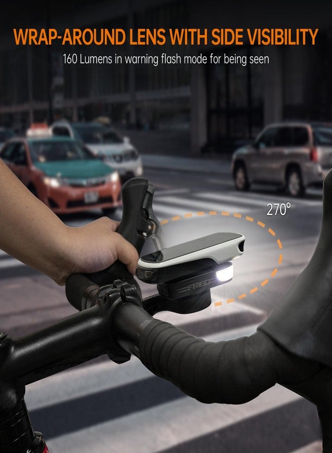 RAVEMEN FR160 Compatible with Garmin Bike Computer, Bike Light for Being Seen, Compact Flashing Light for Bike Safety with 6 Modes, Side Visibility (Patent Protected) - Image 4