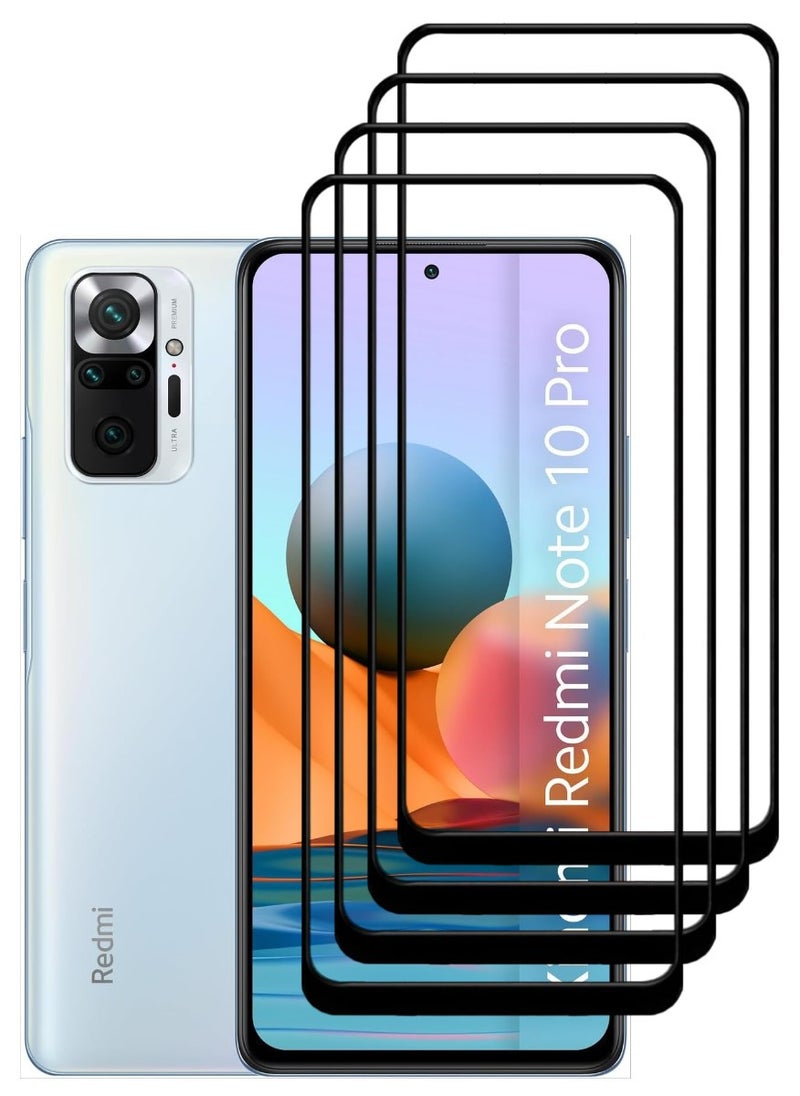 ACLIX 4 Pieces Antistatic ESD Dustproof Premium Quality High Definition Tempered Glass Screen Protector Designed For Xiaomi Redmi Note 10 Pro - Image 1