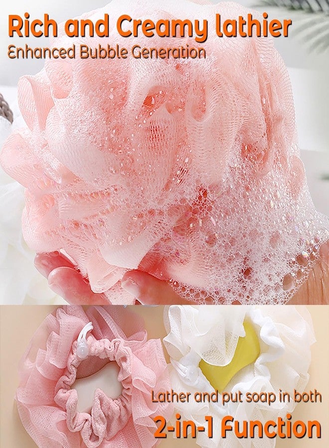 KickZu Soap Bar Loofah, 2 in 1 Loofah Cloth Soap Bar Holder, Remove Cuticle for Smooth Skin, Exfoliating Bath Sponge with Drawstring for Bath Shower (Multicolor) (2, Small) - Image 2