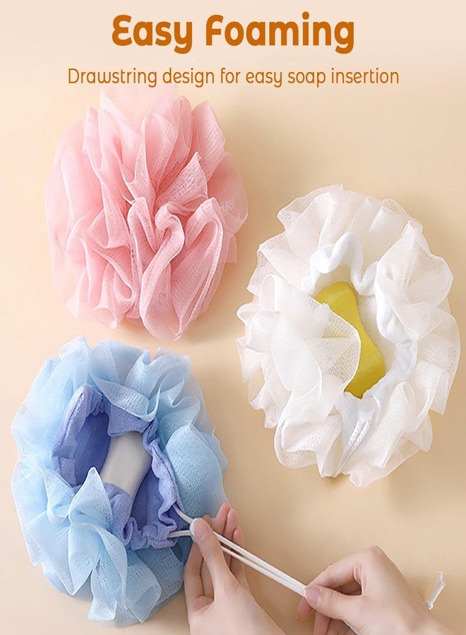 KickZu Soap Bar Loofah, 2 in 1 Loofah Cloth Soap Bar Holder, Remove Cuticle for Smooth Skin, Exfoliating Bath Sponge with Drawstring for Bath Shower (Multicolor) (2, Small) - Image 5