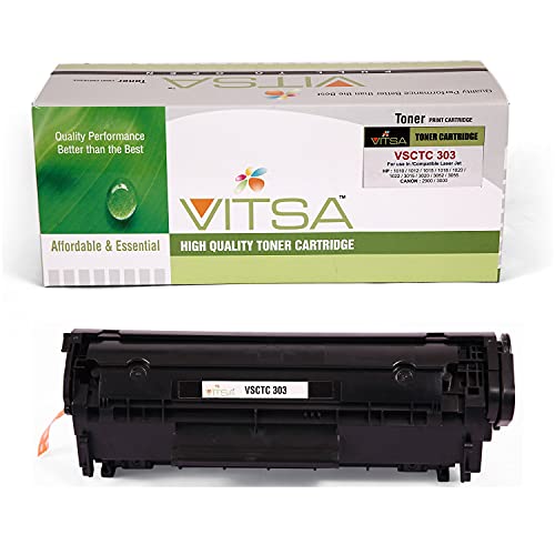 VITSA 303/703 / 103 CRG 303 Compatible Toner Cartridge for Canon LBP 2900, LBP 2900B,LBP 3000 (Pack of 1) - Image 1