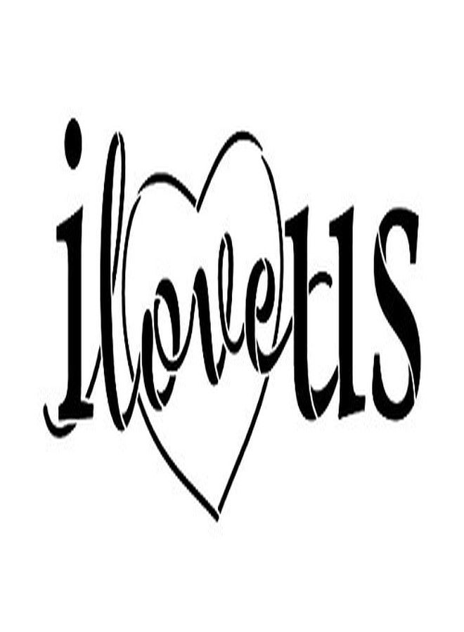 Studio R 12 I Love Us Stencil with Heart by StudioR12 | Reusable Mylar Template | Use for Painting Signs on Pallets, Wood and Pillows - DIY Home Decor, Weddings, Valentine, Romance - Choose Size - Image 4