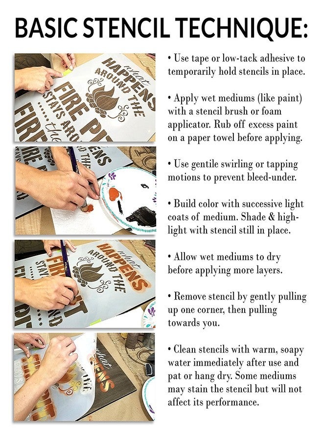 Studio R 12 I Love Us Stencil with Heart by StudioR12 | Reusable Mylar Template | Use for Painting Signs on Pallets, Wood and Pillows - DIY Home Decor, Weddings, Valentine, Romance - Choose Size - Image 5