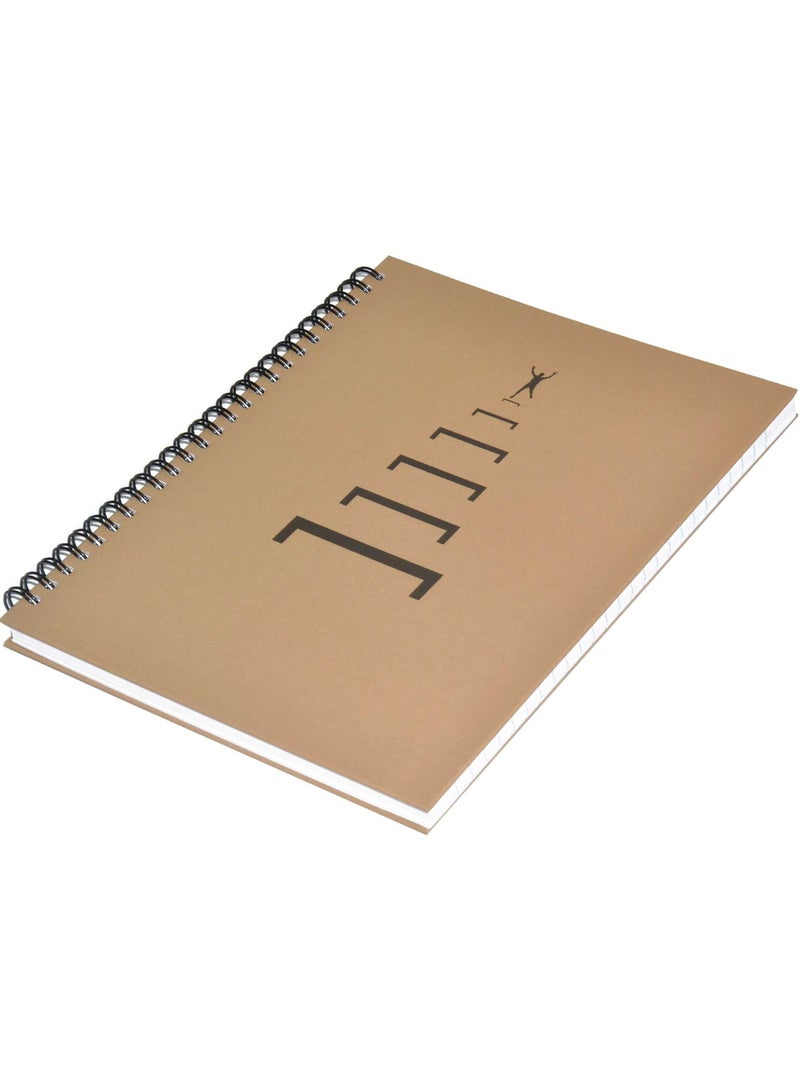 FIS LIGHT Pack of 5  Spiral Hard Cover Note Book 100 Sheets. Size : 9X7 Inches (22.86 X 20.32 CM) -LINBS971001302 - Image 4