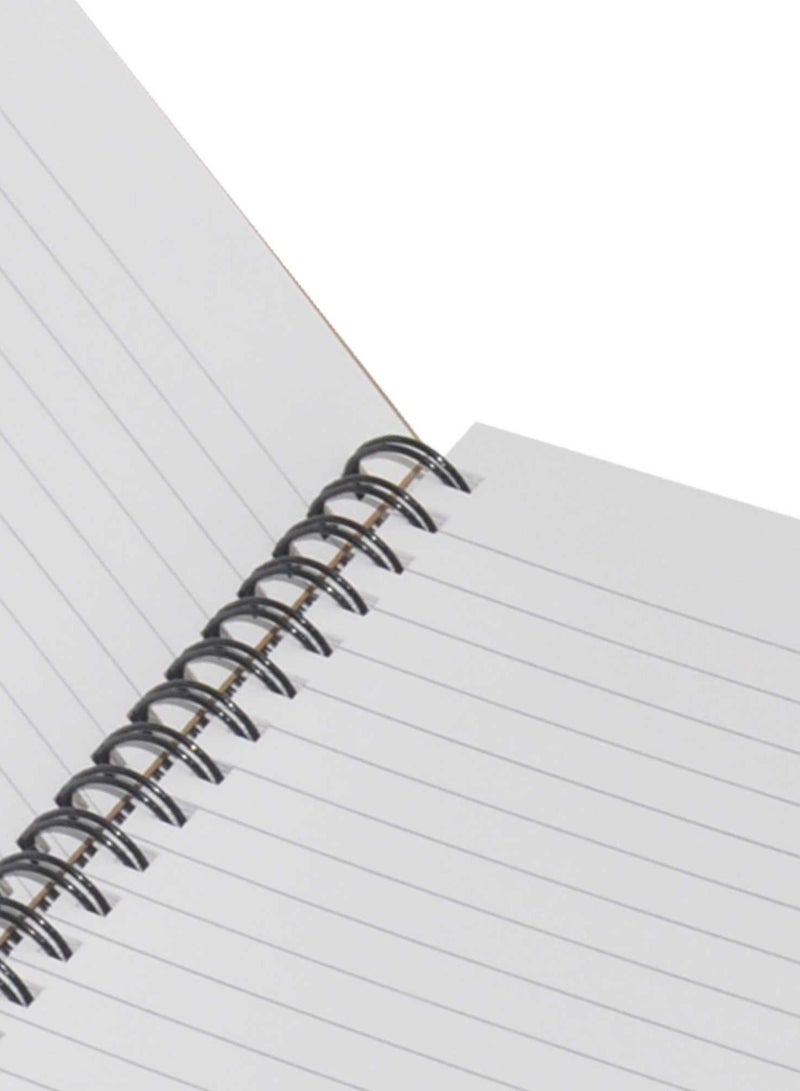 FIS LIGHT Pack of 5  Spiral Hard Cover Note Book 100 Sheets. Size : 9X7 Inches (22.86 X 20.32 CM) -LINBS971001302 - Image 3