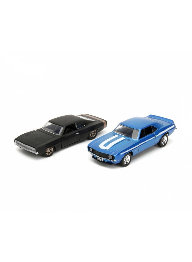 Jada Fast and Furious Chevrolet Camaro 1969 & Dodge Charger Widebody 1968 Model Cars Set (1:32, 19 cm) - Image 2