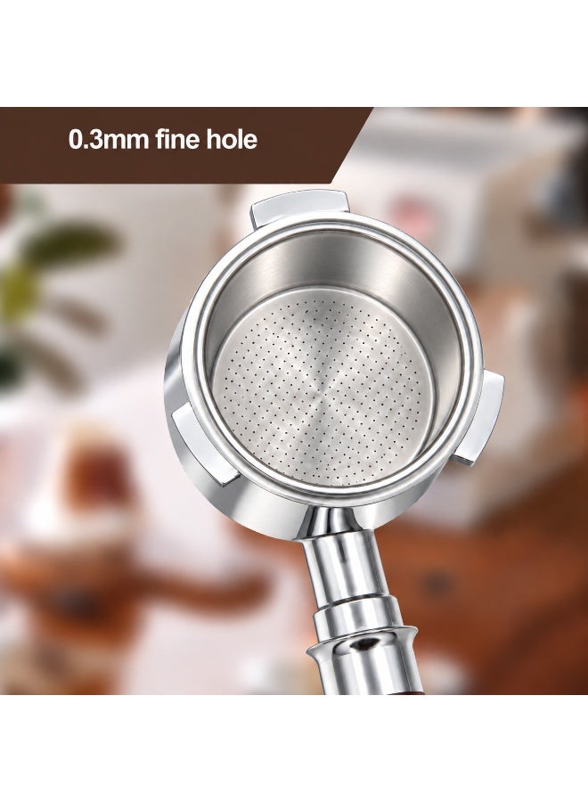 ibsun Bottomless Espresso Portafilter 51 mm, 3-Ear Stainless Steel Coffee Handle for CM1661/CMP Espresso Machines and Extraction Practice - Image 5