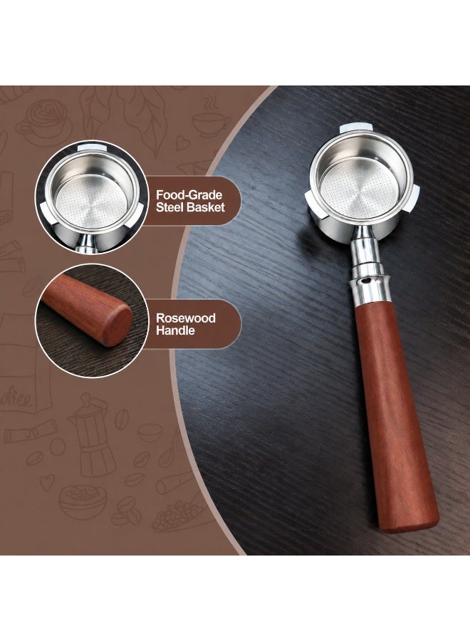 ibsun Bottomless Espresso Portafilter 51 mm, 3-Ear Stainless Steel Coffee Handle for CM1661/CMP Espresso Machines and Extraction Practice - Image 4