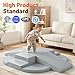 TODIBY 9Piece Climbing Toys for Toddlers Soft PU Leather Foam Blocks Baby Climb and Crawl Activity Blocks Kids Play Gym Equipment Indoor for DevelopmentGrey - Image 4