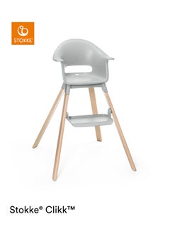 STOKKE Clikk High Chairall - In - One Baby High Chair With Tray + Harnesslight, Durable And Travel Friendlyergonomic And Adjustable Featuresbest For 6 - 36 Months Or Up To 15Kg/33Lbscloud Grey  - Image 4