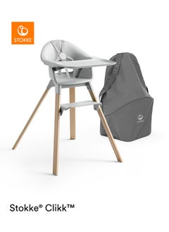 STOKKE Clikk High Chairall - In - One Baby High Chair With Tray + Harnesslight, Durable And Travel Friendlyergonomic And Adjustable Featuresbest For 6 - 36 Months Or Up To 15Kg/33Lbscloud Grey  - Image 2