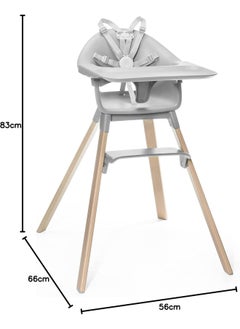 Clikk High Chairall - In - One Baby High Chair With Tray + Harnesslight, Durable And Travel Friendlyergonomic And Adjustable Featuresbest For 6 - 36 Months Or Up To 15Kg/33Lbscloud Grey - pzsku/Z0ED3B71DDB82A7FA9462Z/45/_/1734417108/429d9741-7280-4ac5-a8c8-942f2553f94a