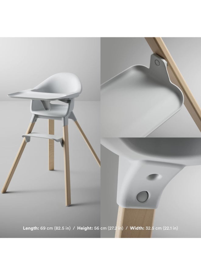 STOKKE - Clikk High Chairall - In - One Baby High Chair With Tray + Harnesslight, Durable And Travel Friendlyergonomic And Adjustable Featuresbest For 6 - 36 Months Or Up To 15Kg/33Lbscloud Grey - Image 1