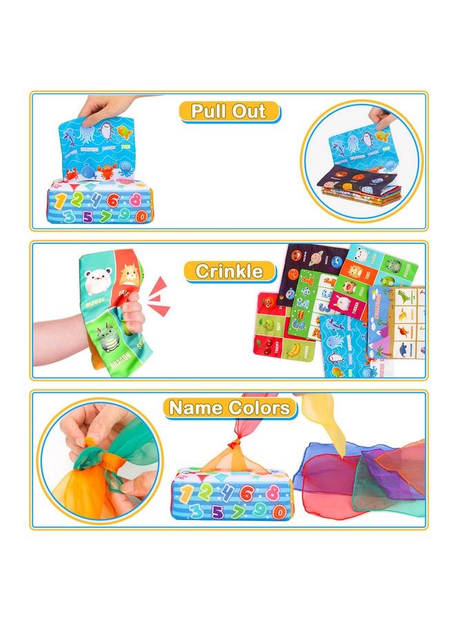 ألعاب الأطفال من 6 إلى 12 شهرًا - ألعاب مونتيسوري للأطفال من 6 إلى 12 شهرًا - ألعاب حسية للأطفال الرضع - صندوق مناديل سحري للأطفال - لعبة تعليمية بتباين عالٍ - لعبة تطوير STEM - هدية للأطفال - دينورون - Image 3