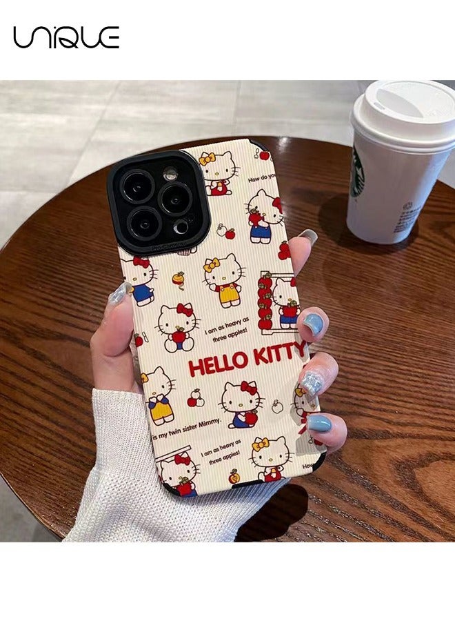 Unique Compatible with iPhone 16 Pro Case, Hello Kitty Case, Stylish TPU Drop Protection - White - Image 1