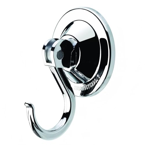NL HOME Suction Cup Hooks, Vacuum Wreath Hanger for Glass Door, 20 lbs Waterproof Shower Towel Holder, Removable No Drill Bathroom Organizer, 4 Pack, Silver Chrome - Image 1