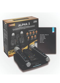 ALPHA 2 Full HD 4K Android Smart Karaoke Player With 2 Digital UHF Keypad Wireless Mic & 26K+ Mixed Language FILIPINO, ENGLISH , INDIAN & RUSSIAN Karaoke Songs Included & Youtube Karaoke