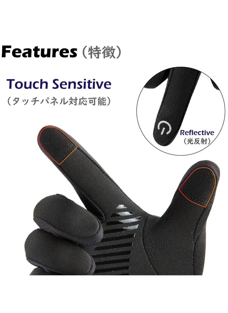 KASTWAVE - Cycling Gloves Touchscreen Gloves Winter Thermal Gloves Men Women Windproof Anti-Slip Gloves for Running Hiking Bike Riding - Image 1