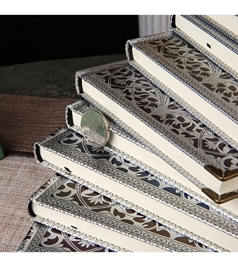Blue Vintage Carved A5 Notebook Thick Lined Pages Hardcover Journal Gift - Image 4